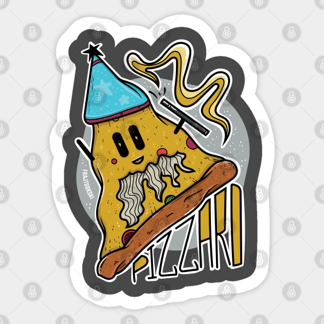 Pizza Wizard Sticker by Frajtgorski